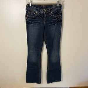 Silver Aiko Jeans Women's Dark Blue Flare Jeans